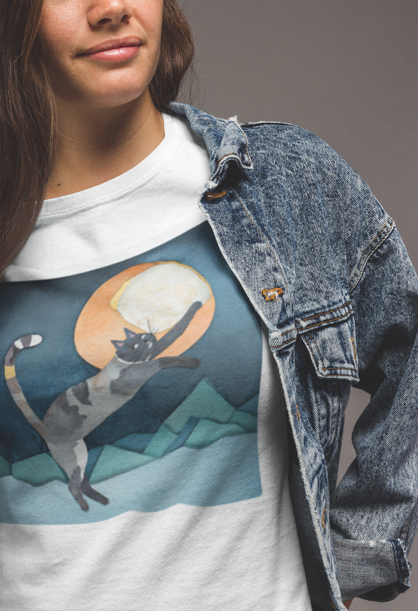 Cat Dancing in the Moonlight t-shirt