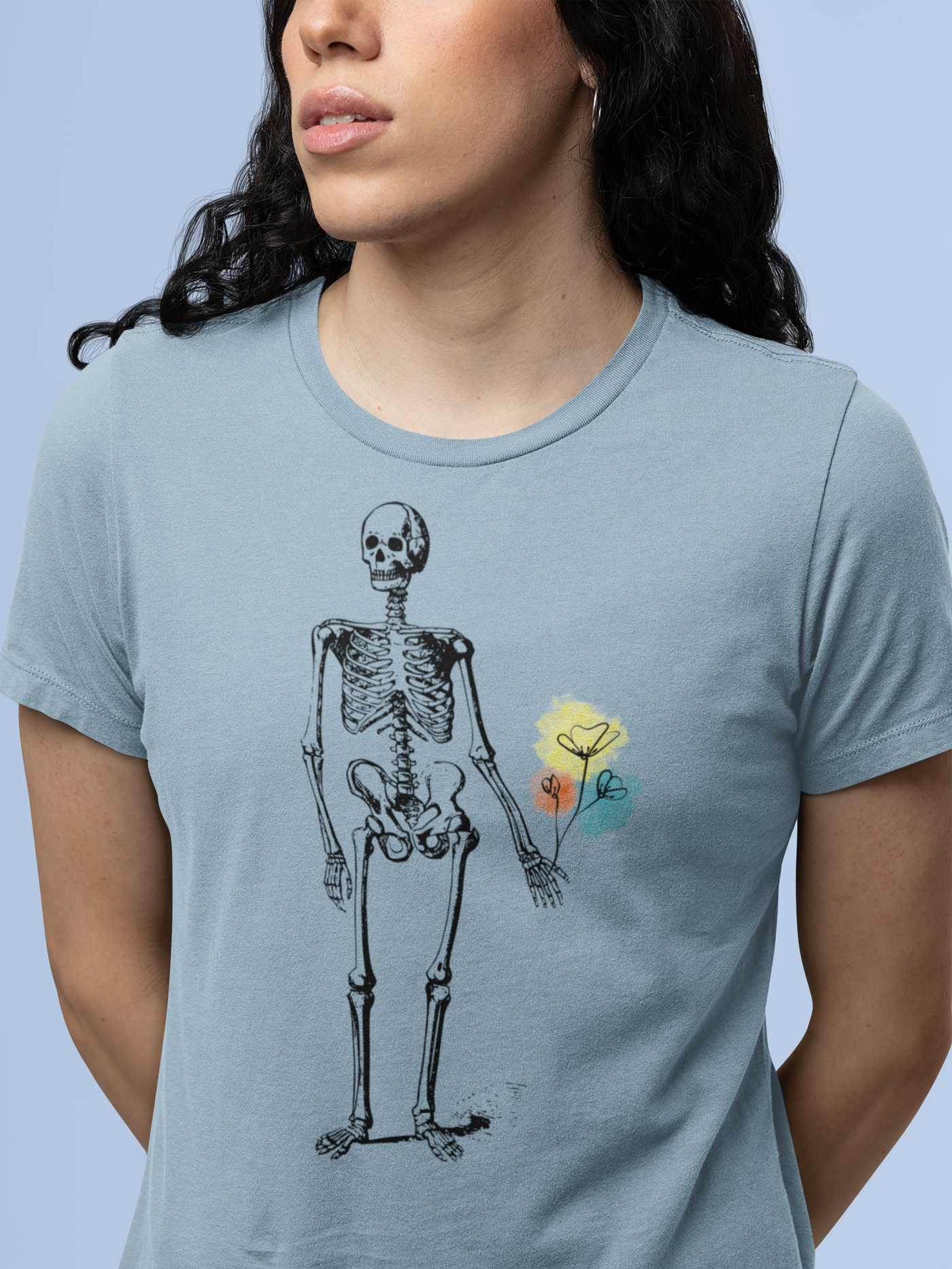 Skeleton Flower - Gardening - Graphic t-shirt