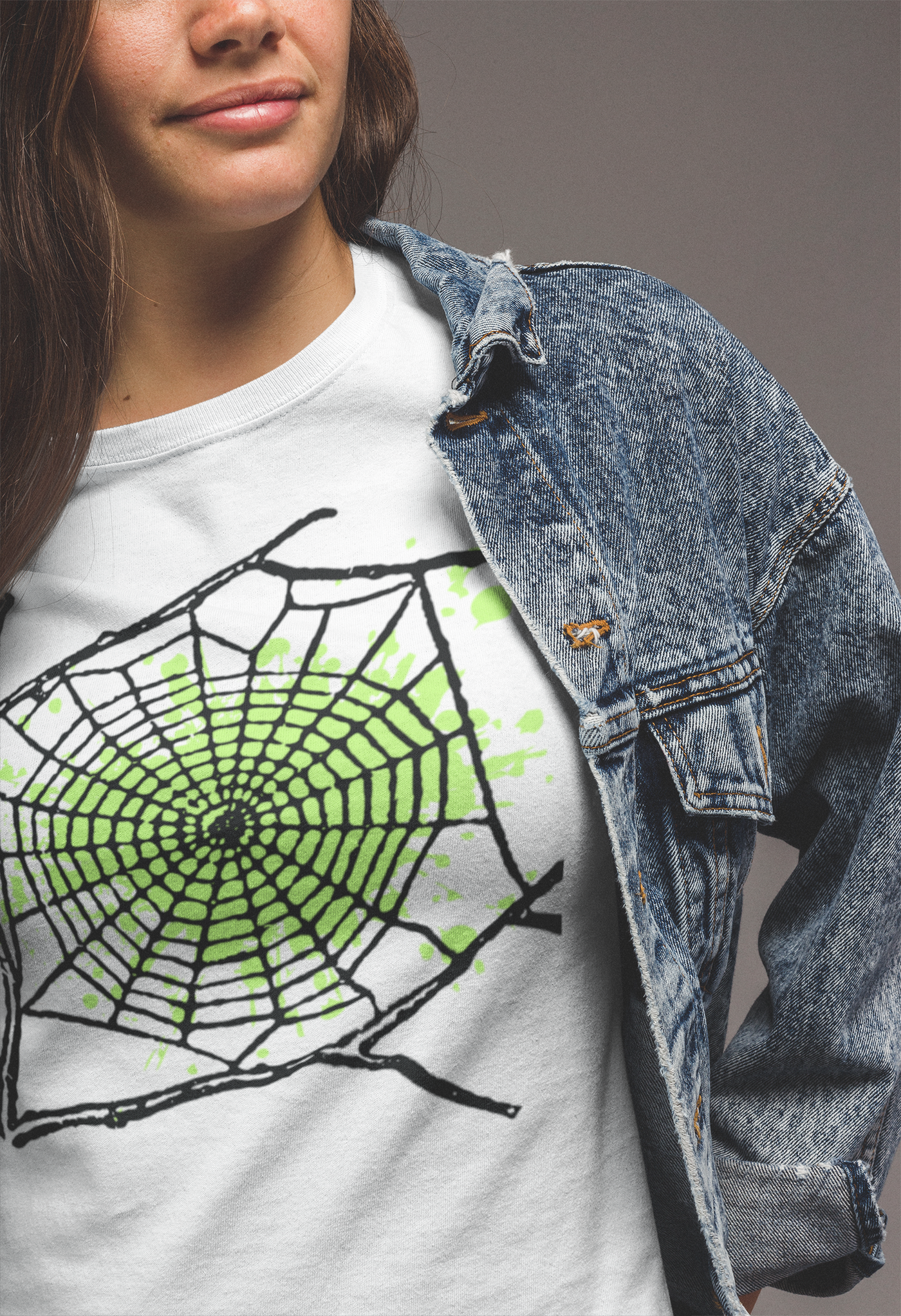 Spiderweb Splatter Halloween t-shirt