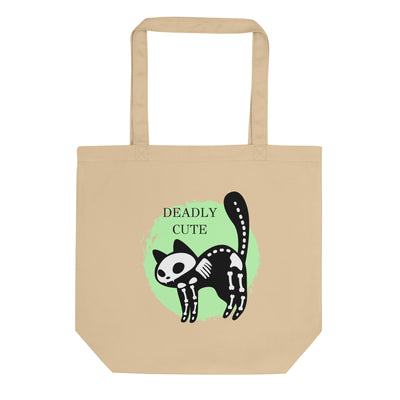 Deadly Cute Cat Eco Tote Bag