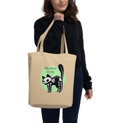 Deadly Cute Cat Eco Tote Bag