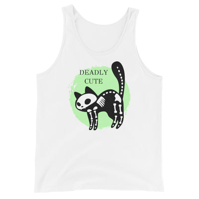 Deadly Cute Cat Halloween tank top