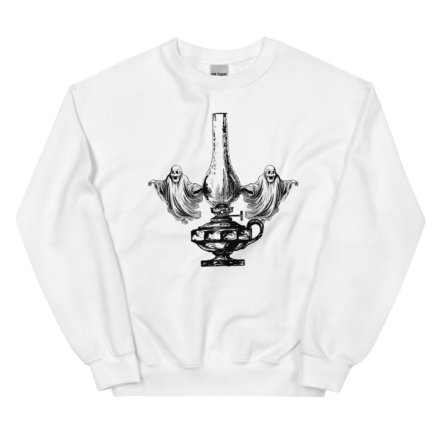 Ghost Lamp Halloween Crewneck Sweatshirt