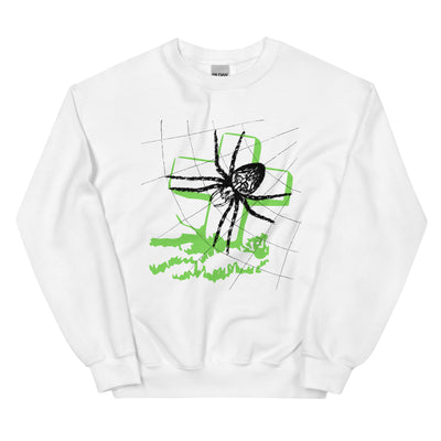 Spider Tombstone Halloween Crewneck Sweatshirt