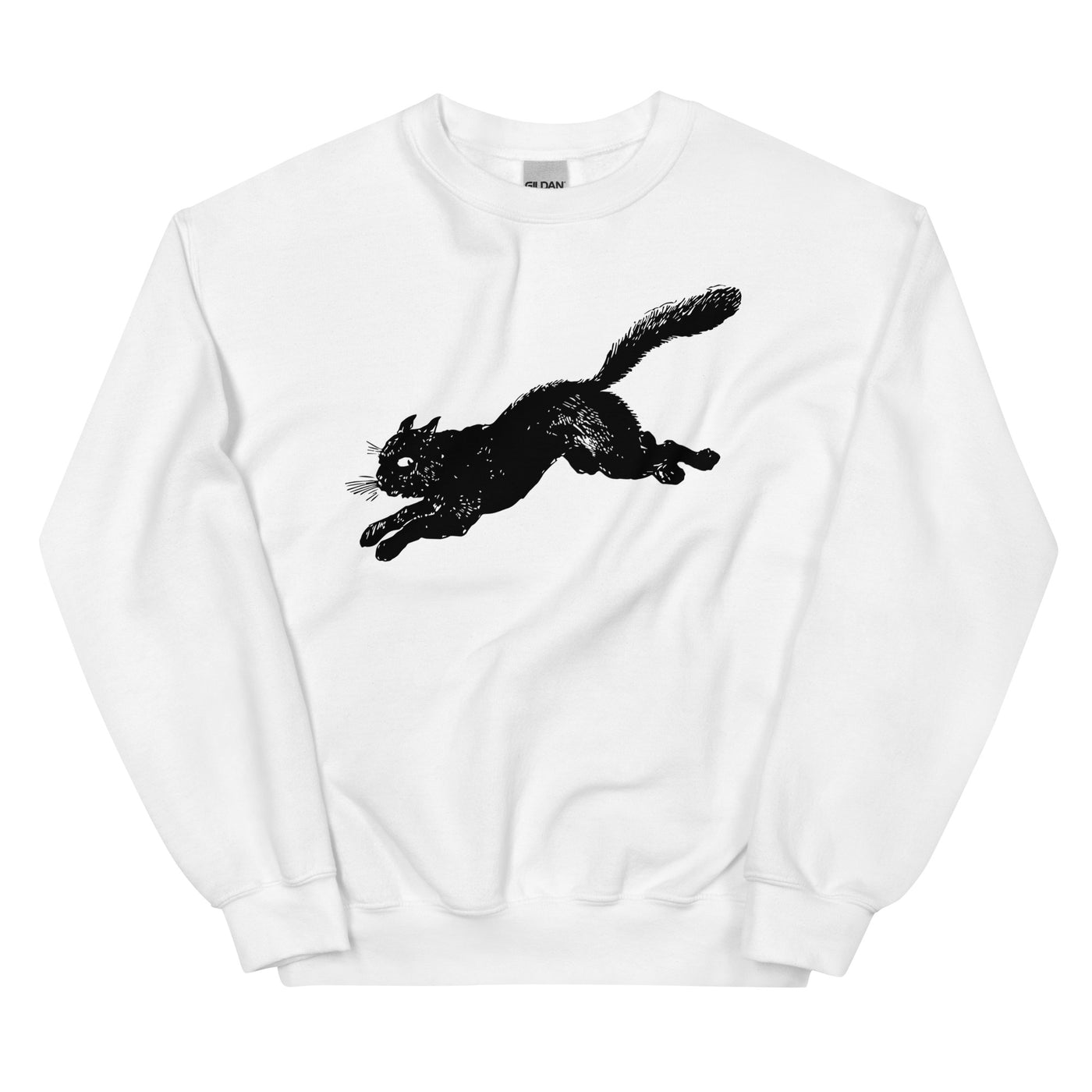 Black Cat 9 Lives Halloween Crewneck Sweatshirt