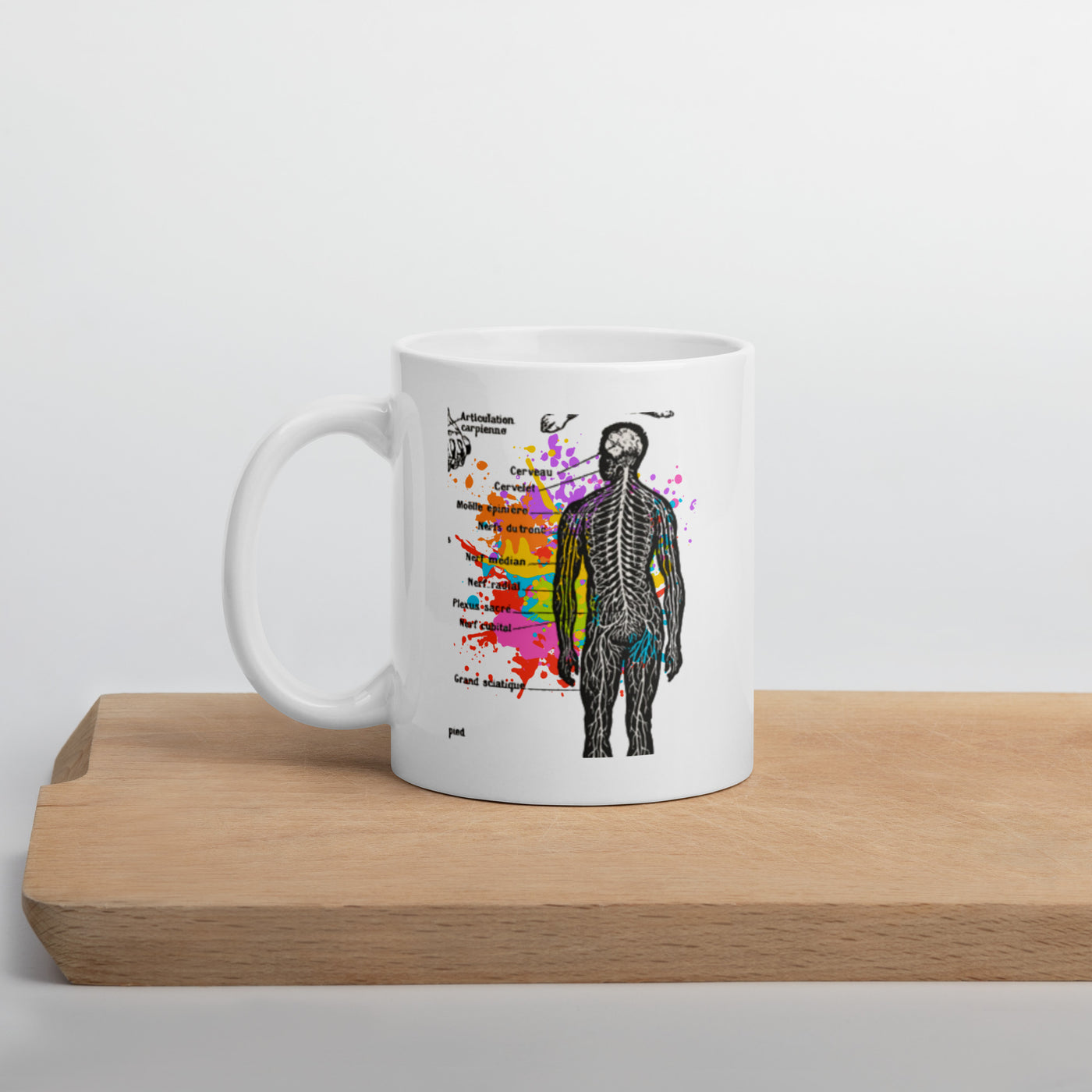 Strange Veins White glossy mug