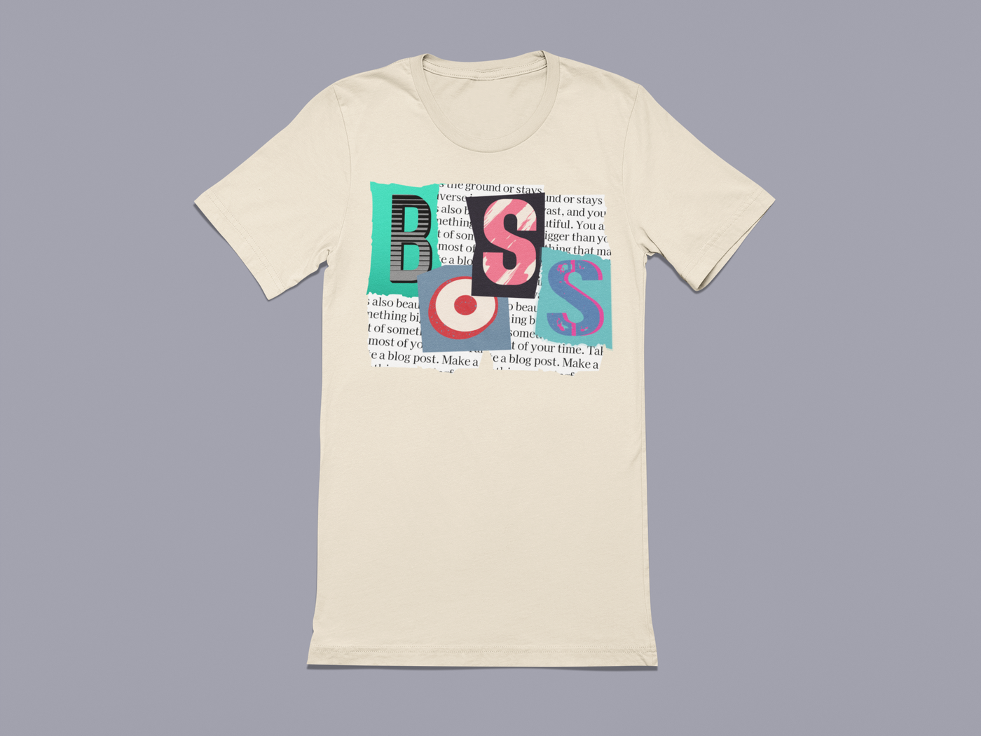 Boss Newspaper Clippings - Graphic t-shirt