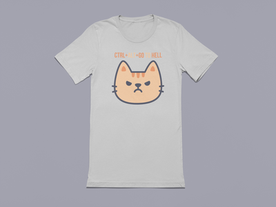 Cat Computer Graphic Tee