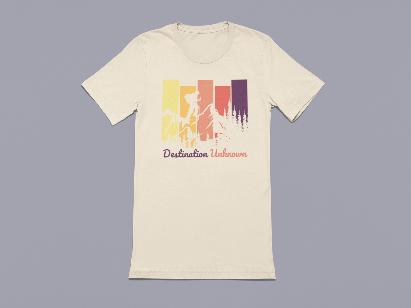 Destination Unknown - Hiking Outdoors - Graphic t-shirt