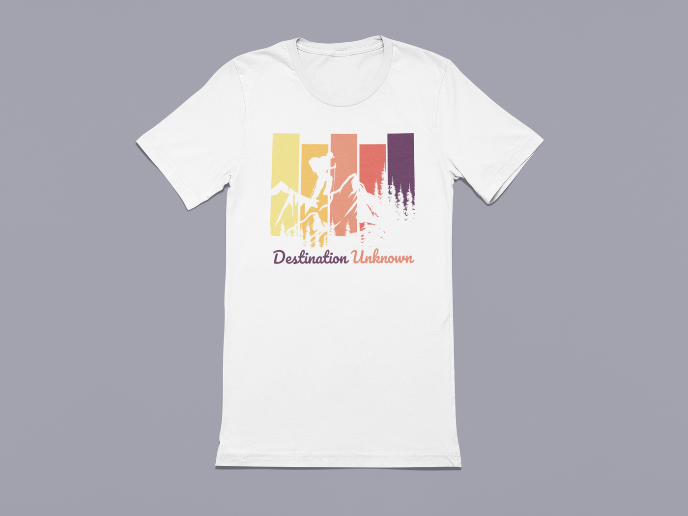 Destination Unknown - Hiking Outdoors - Graphic t-shirt