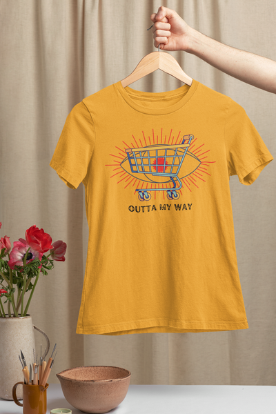 Outta My Way - Shopping Cart Graphic t-shirt