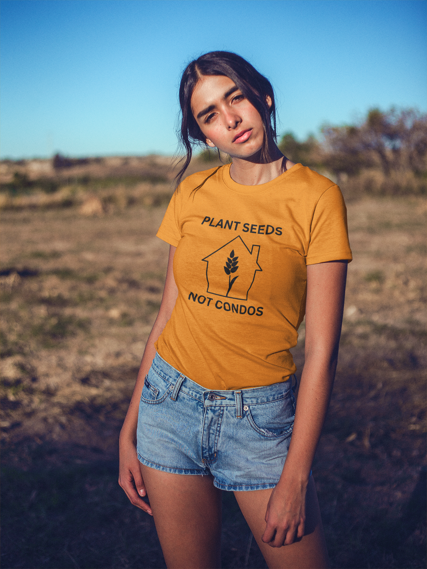 Plant Seeds Not Condos - Farmer - Graphic t-shirt