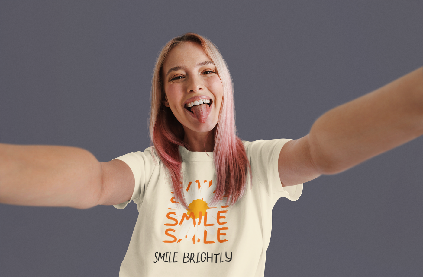 Smile Brightly - Daisy - Flower - Women's Graphic t-shirt