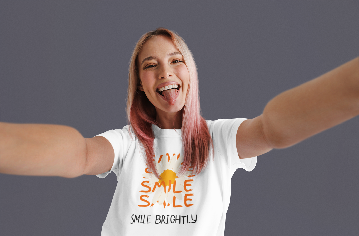 Smile Brightly - Daisy - Flower - Women's Graphic t-shirt